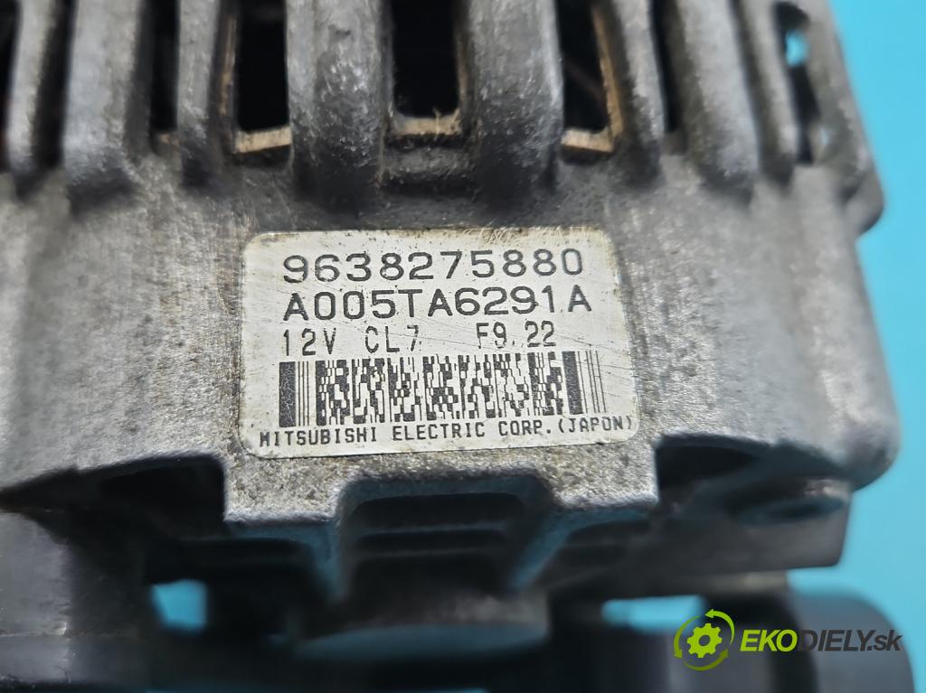 Peugeot 206 1.1 8V 60 HP manual 44 kW 1124 cm3 5- Alternator 9638275880 (Alternátor)