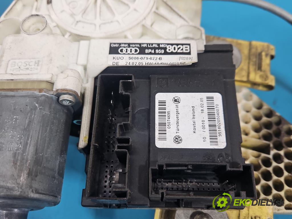 Audi A3 8P 2003-2012 2.0 tdi 140 HP manual 103 kW 1968 cm3 5- mechanizmus okna zadné pravý 8P4959802B