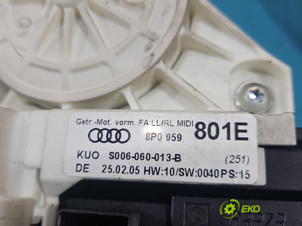 Audi A3 8P 2003-2012 2.0 tdi 140 HP manual 103 kW 1968 cm3 5- mechanizmus okna predné ľavý 8P0959801E