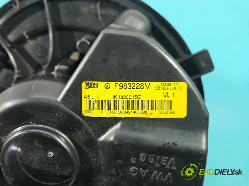 Audi A3 8P 2003-2012 2.0 tdi 140 HP manual 103 kW 1968 cm3 5- ventilátor vzduchu 1K1820015C