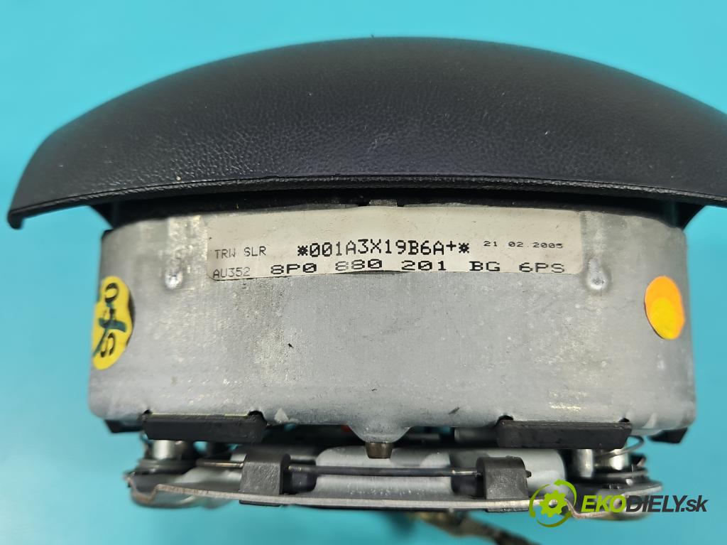 Audi A3 8P 2003-2012 2.0 tdi 140 HP manual 103 kW 1968 cm3 5- airbag vzduch: Řidiči: 8P0880201BG (Airbag)