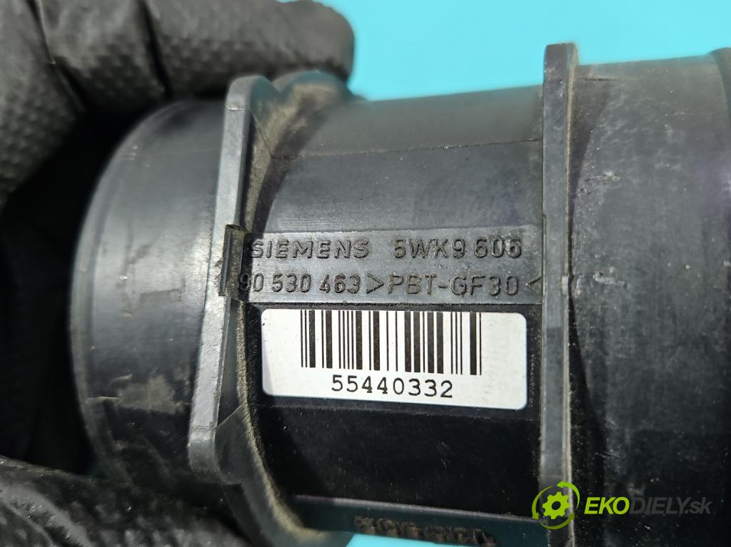 Opel Meriva A 2002-2010 1.8 16V 125 HP manual 92 kW 1796 cm3 5- průtokoměr: 5WK9606 (Váha vzduchu)