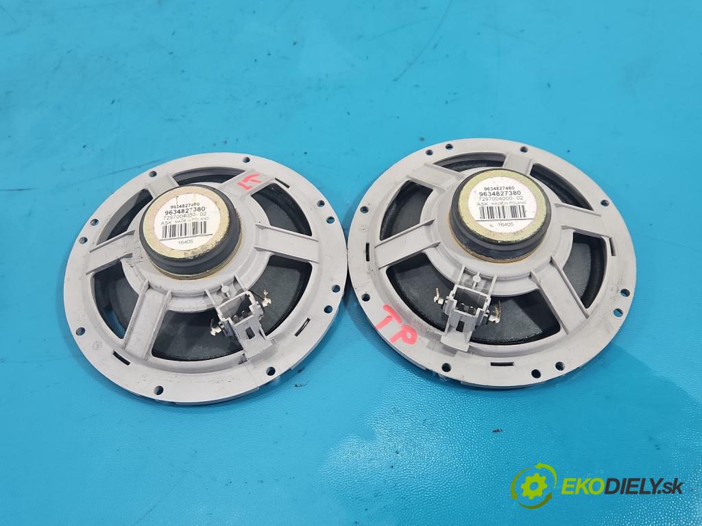 Peugeot 407 2.0 HDI 136 HP manual 100 kW 1997 cm3 5- reproduktory komplet 9634827480