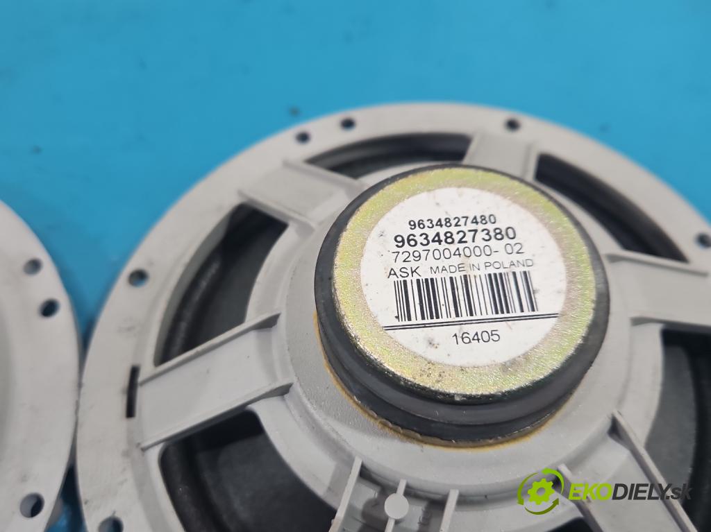 Peugeot 407 2.0 HDI 136 HP manual 100 kW 1997 cm3 5- reproduktory komplet 9634827480