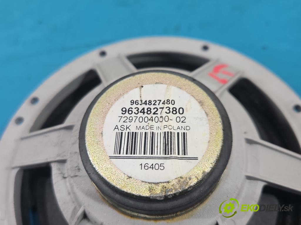 Peugeot 407 2.0 HDI 136 HP manual 100 kW 1997 cm3 5- reproduktory komplet 9634827480