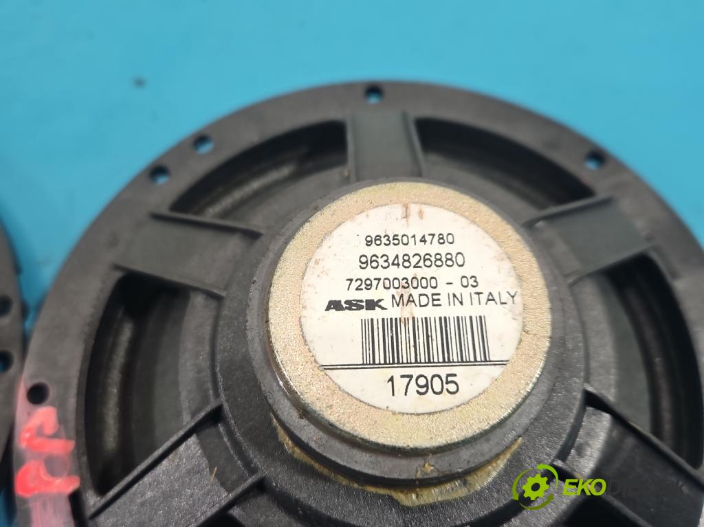 Peugeot 407 2.0 HDI 136 HP manual 100 kW 1997 cm3 5- reproduktory komplet 9634827480