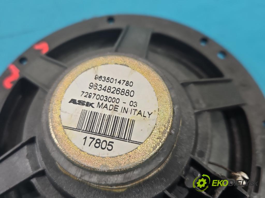 Peugeot 407 2.0 HDI 136 HP manual 100 kW 1997 cm3 5- reproduktory komplet 9634827480