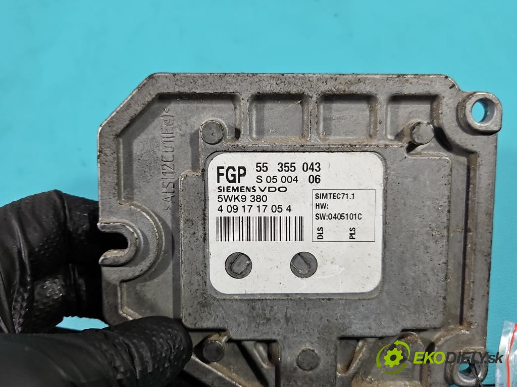 Opel Meriva A 2002-2010 1.8 16V 125 HP manual 92 kW 1796 cm3 5- riadiaca jednotka motora 55355043