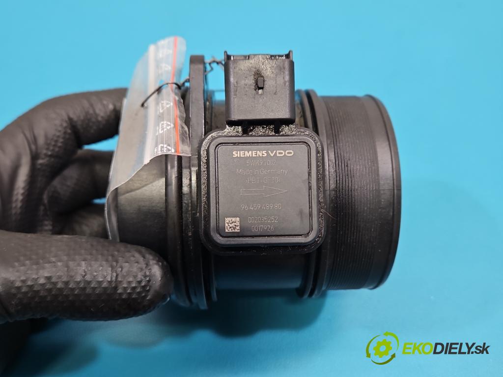 Peugeot 407 2.0 HDI 136 HP manual 100 kW 1997 cm3 5- průtokoměr: 5WK97002 (Váha vzduchu)