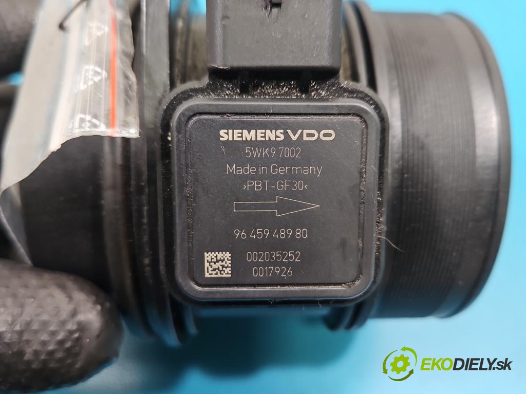 Peugeot 407 2.0 HDI 136 HP manual 100 kW 1997 cm3 5- průtokoměr: 5WK97002 (Váha vzduchu)