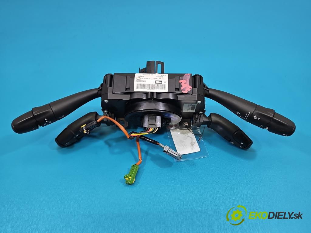 Peugeot 407 2.0 HDI 136hp manual 100 kW 1997 cm3 5- Přepínač sdružený 96592428XT (Páčky pod volantem)