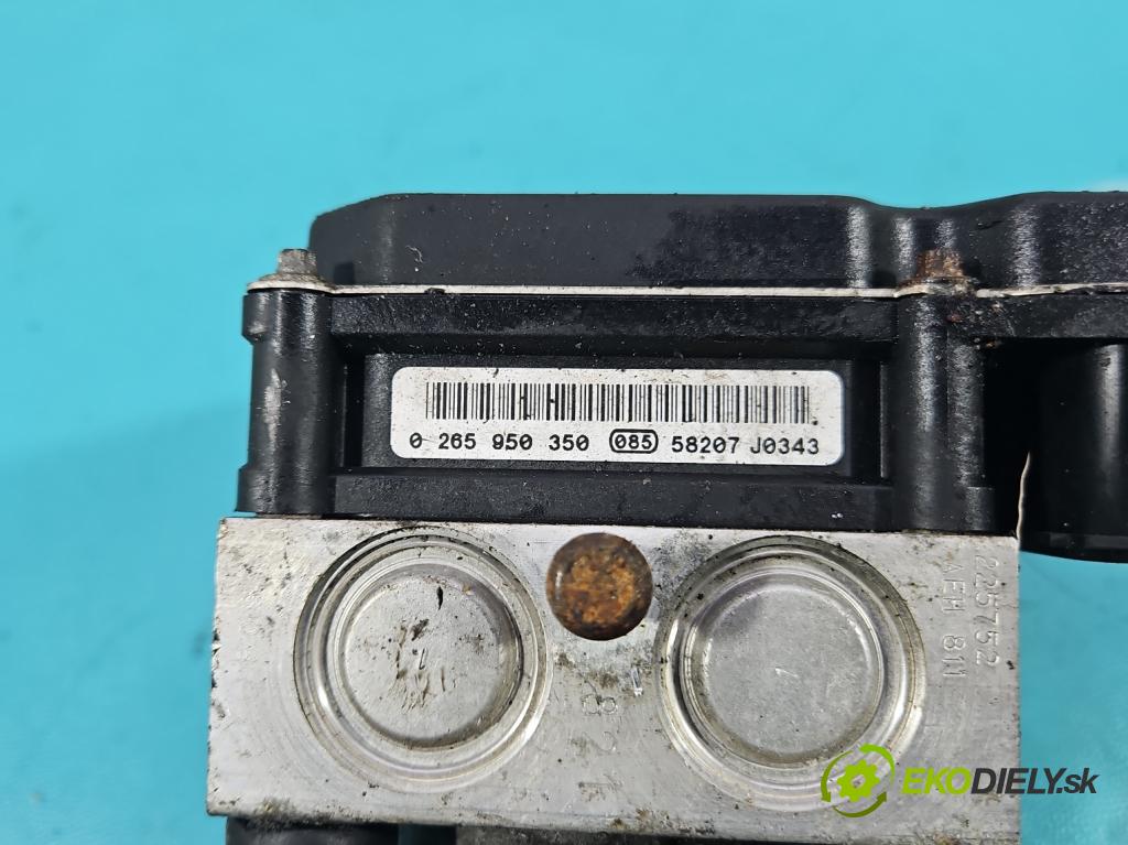 Opel Meriva A 2002-2010 1.8 16V 125 HP manual 92 kW 1796 cm3 5- čerpadlo abs 0265950350 (Pumpa ABS)