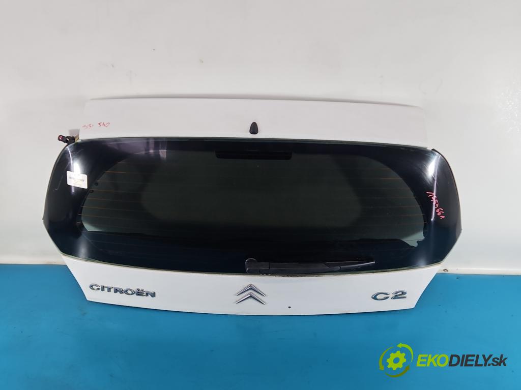 Citroen C2 1.4 hdi 68 hp manual 50 kW 1398 cm3 3- zadní kufrové dveře  (Zadní kapota (kufr))