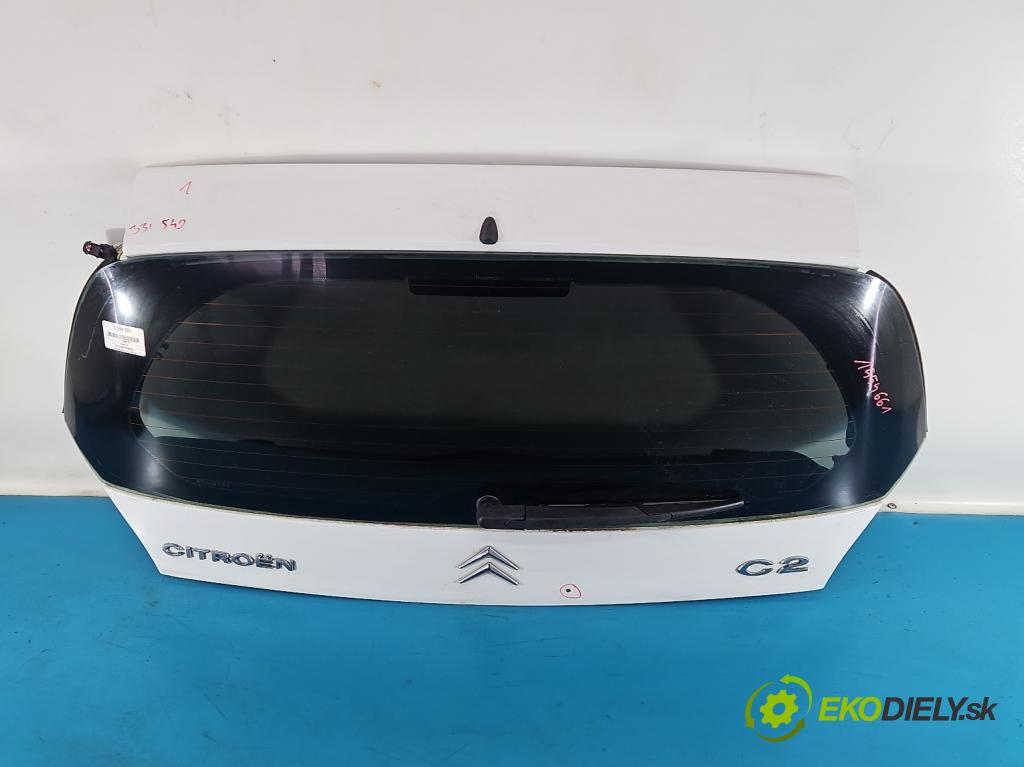 Citroen C2 1.4 hdi 68 hp manual 50 kW 1398 cm3 3- zadní kufrové dveře  (Zadní kapota (kufr))