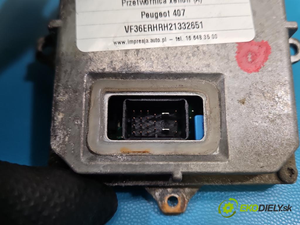 Peugeot 407 2.0 HDI 136hp manual 100 kW 1997 cm3 5- měnič xenon 1307329095 (Řídící jednotka xenonu)