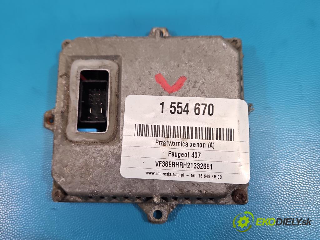 Peugeot 407 2.0 HDI 136hp manual 100 kW 1997 cm3 5- měnič xenon 1307329095 (Řídící jednotka xenonu)