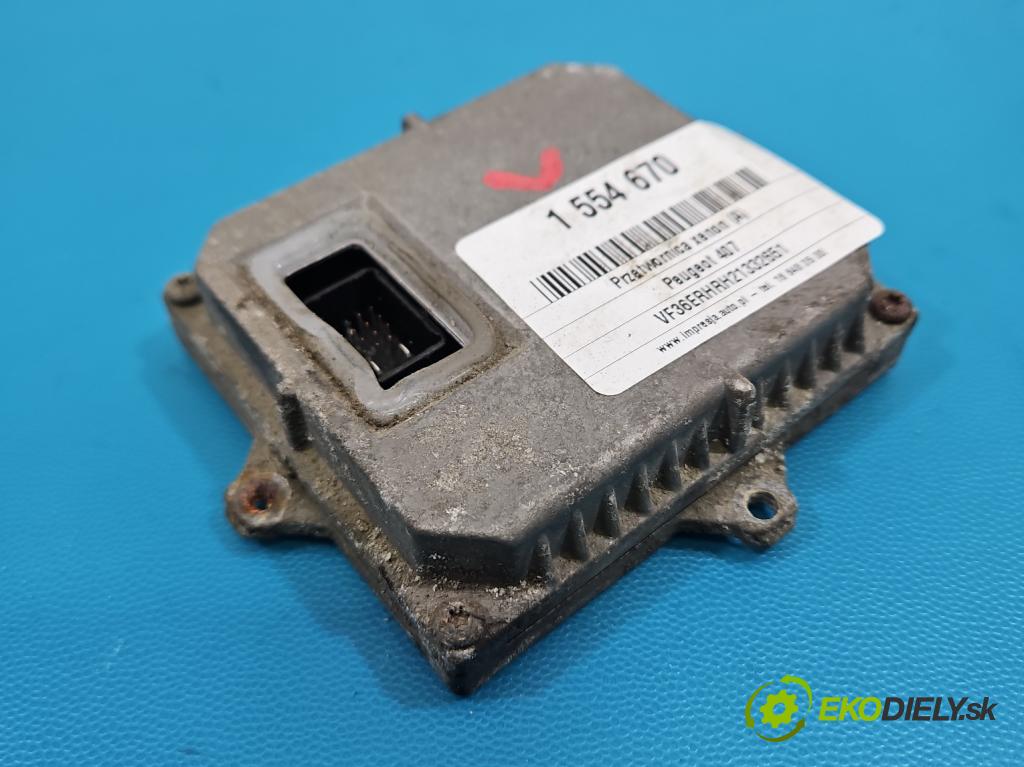 Peugeot 407 2.0 HDI 136hp manual 100 kW 1997 cm3 5- měnič xenon 1307329095 (Řídící jednotka xenonu)