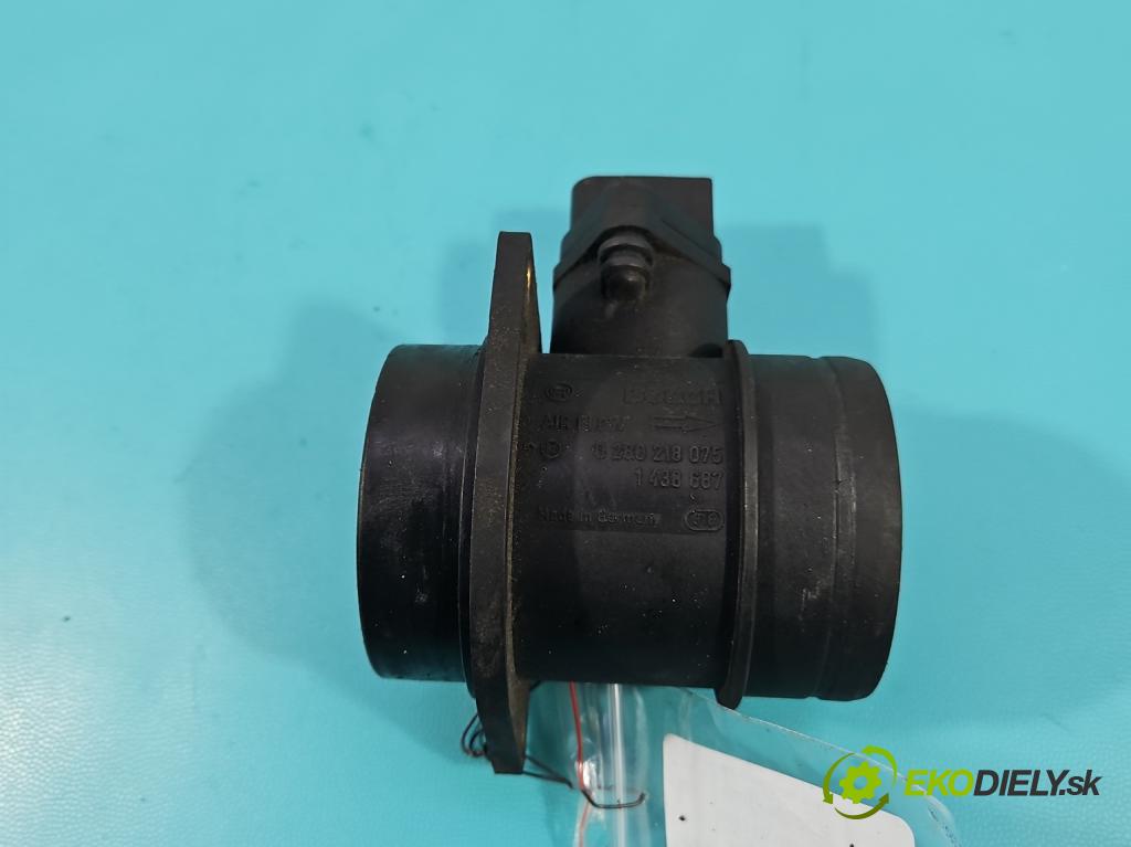 Bmw 3 E46 1998-2007 2.0 16V 143 HP manual 105 kW 1995 cm3 4- průtokoměr: 0280218075 (Váha vzduchu)