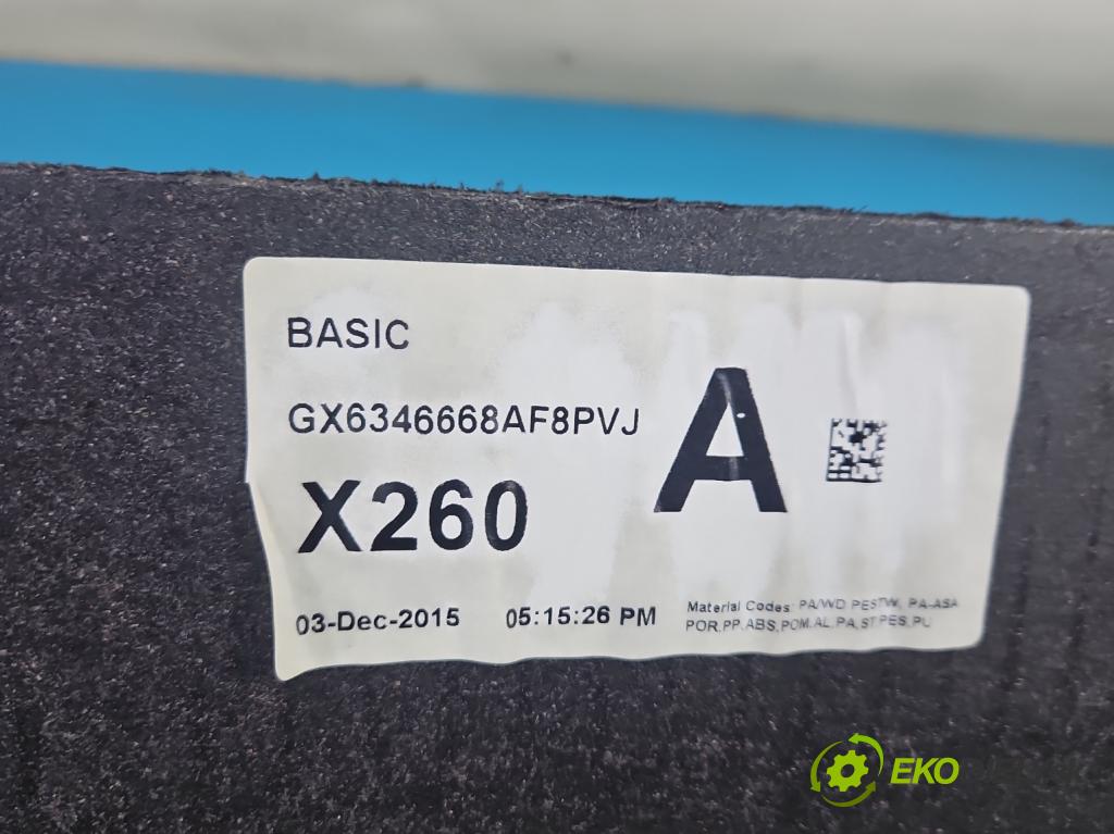 Jaguar XF II X260 2015- 3.0 V6 340KM: automatic 250 kW 2995 cm3 4- zadná GX-6346668-AF (Pláto kufra)