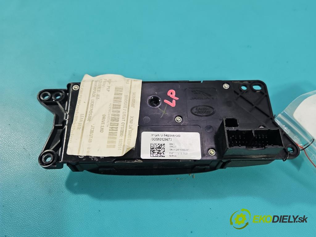 Jaguar XF II X260 2015- 3.0 V6 340KM: automatic 250 kW 2995 cm3 4- prepínač ostatné PGX73-14B566-GB