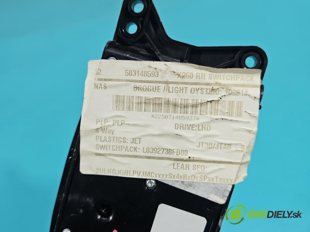 Jaguar XF II X260 2015- 3.0 V6 340KM: automatic 250 kW 2995 cm3 4- prepínač ostatné GX73-14B566-FB