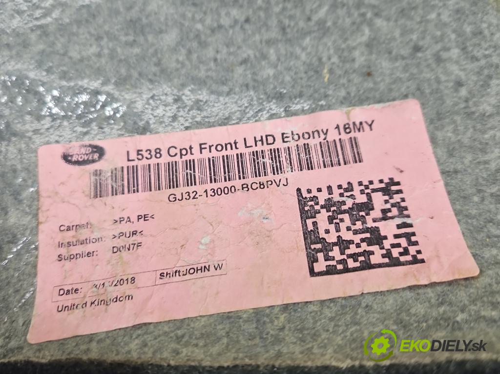 Land rover Range Rover Evoque I 2011-2018 2.0 td 150 HP automatic 110 kW 1999 cm3 5- koberec do auta ostatné GJ32-13000-BC