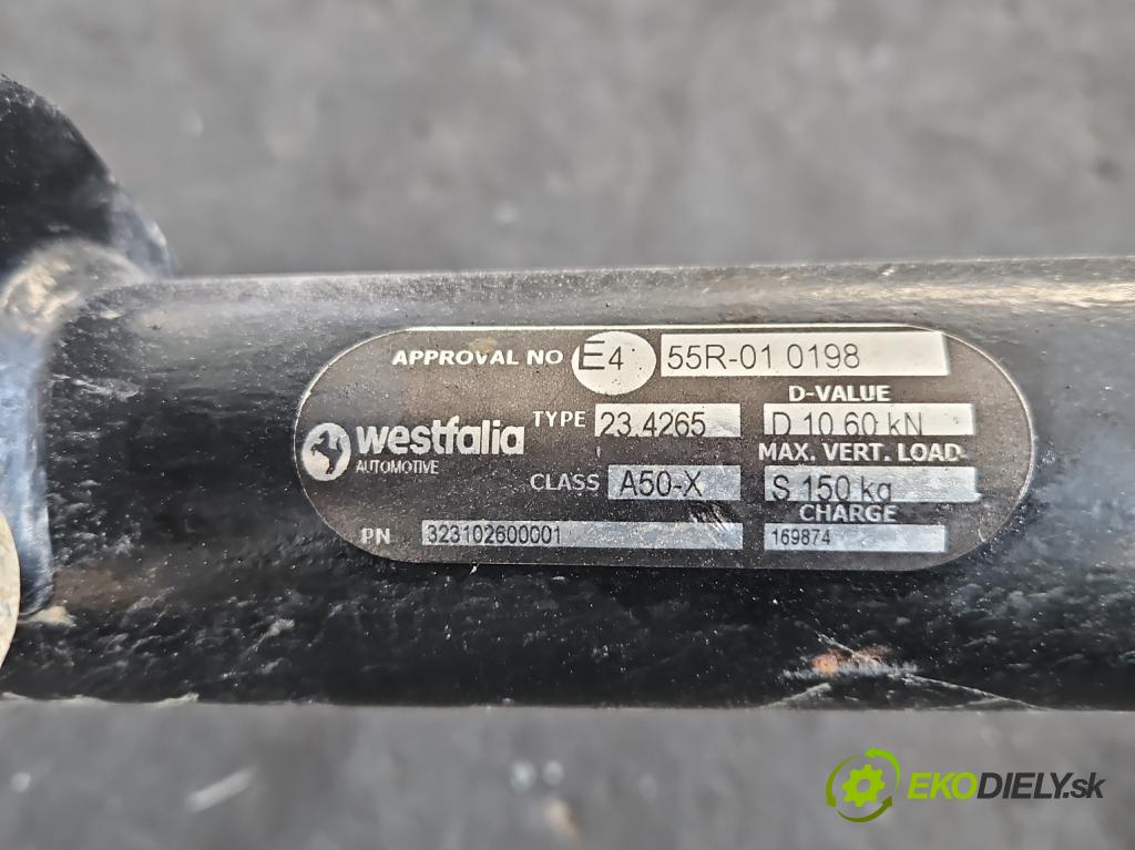 Land rover Range Rover Evoque I 2011-2018 2.0 td 150 HP automatic 110 kW 1999 cm3 5- Hák: vlečení: 52400578 (Ťažné zariadenie)