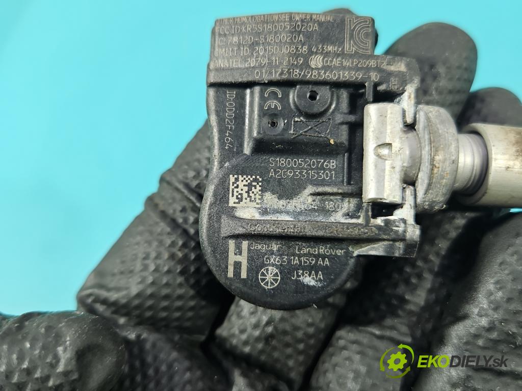 Land rover Range Rover Evoque I 2011-2018 2.0 td 150 HP automatic 110 kW 1999 cm3 5- snímač tlak: pneumatika S180052076B (Snímač tlaku v pneumatike)