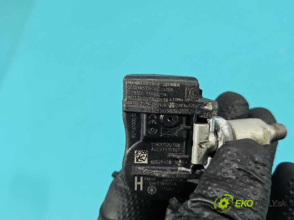 Land rover Range Rover Evoque I 2011-2018 2.0 td 150 HP automatic 110 kW 1999 cm3 5- snímač tlak: pneumatika S180052076B (Snímač tlaku v pneumatike)