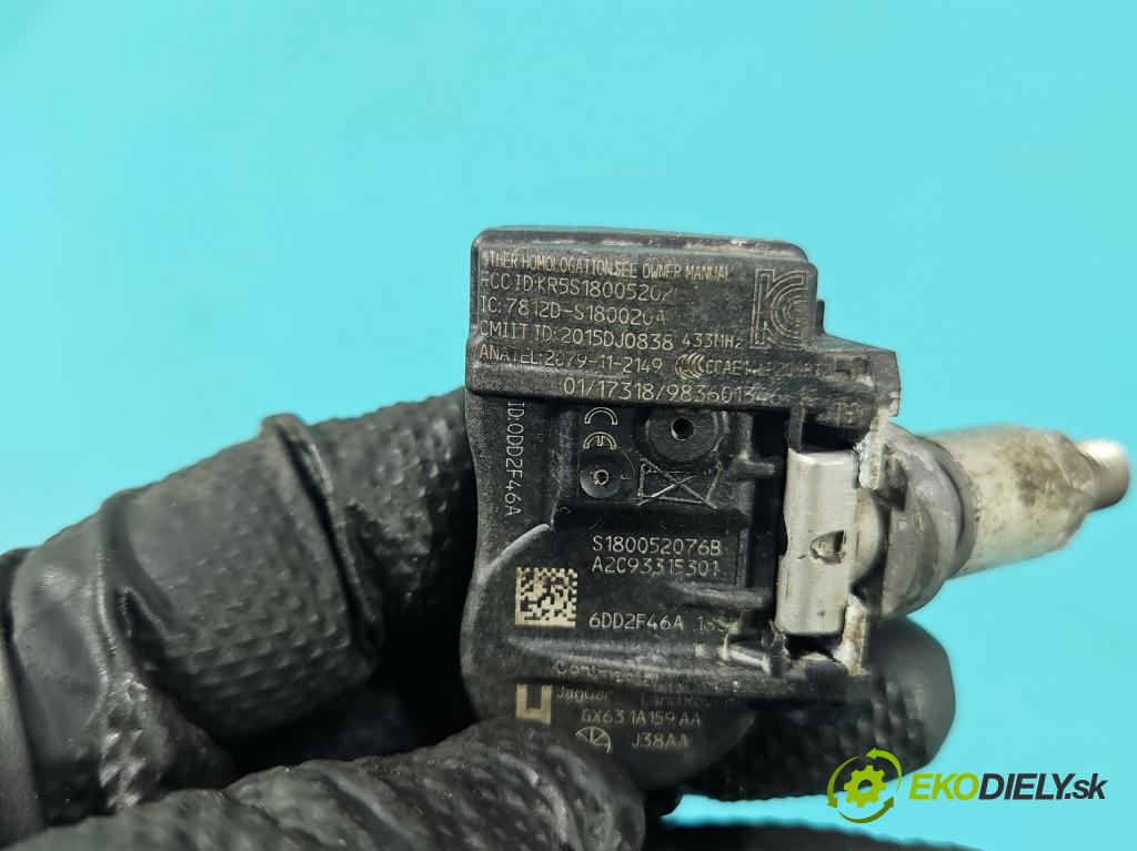 Land rover Range Rover Evoque I 2011-2018 2.0 td 150 HP automatic 110 kW 1999 cm3 5- snímač tlak: pneumatika S180052076B (Snímač tlaku v pneumatike)