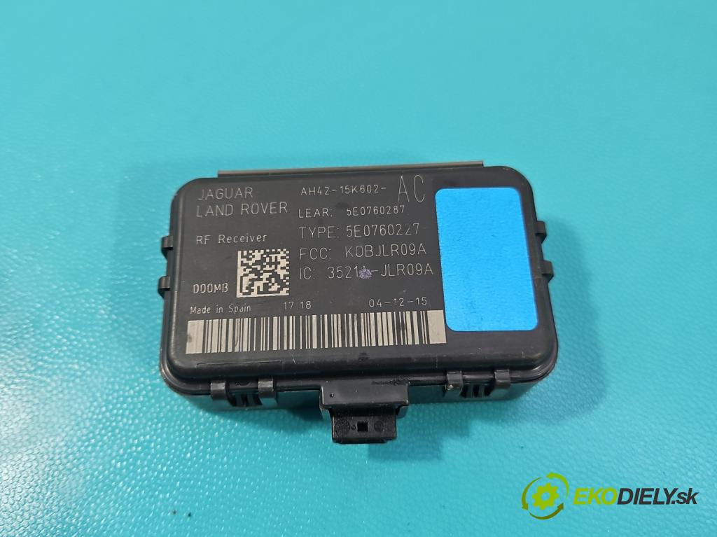Jaguar XF II X260 2015- 3.0 V6 340KM: automatic 250 kW 2995 cm3 4- riadiaca jednotka ostatné AH42-15K602-AC