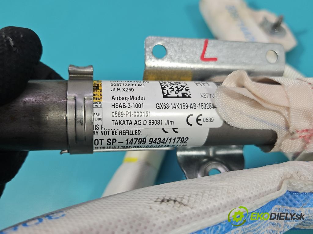 Jaguar XF II X260 2015- 3.0 V6 340KM: automatic 250 kW 2995 cm3 4- clona ľavé GX63-14K159-AB