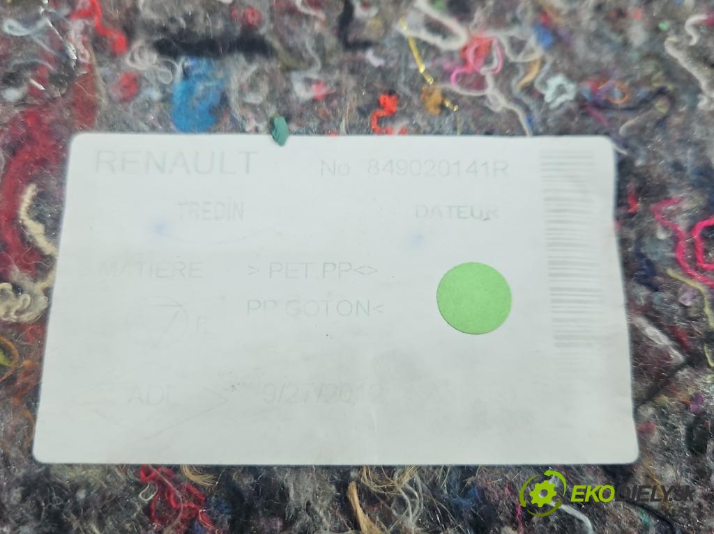 Renault Clio IV 2012-2020 1.2 16V 73 HP manual 54 kW 1149 cm3 5- koberec do auta kufra: 849020141R