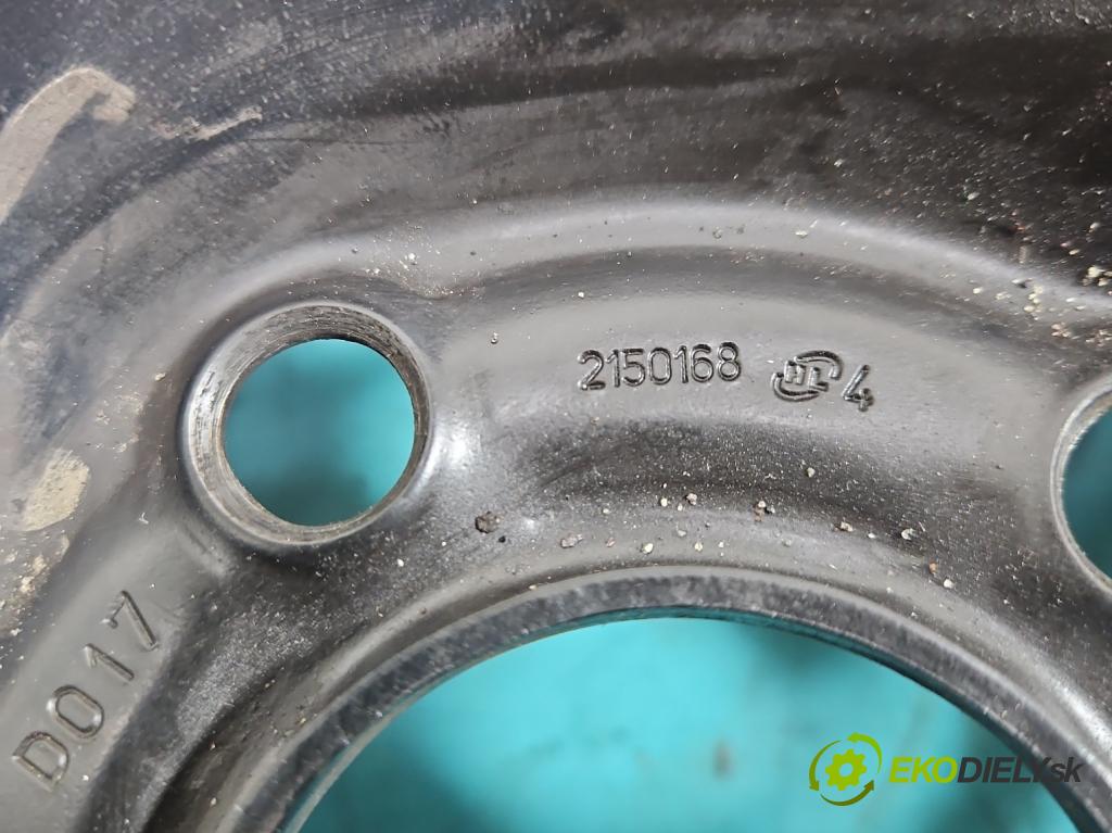 Opel Meriva B 2010-2017 1.4 16V 101 HP manual 74 kW 1398 cm3 5- Disk oceľový 15"