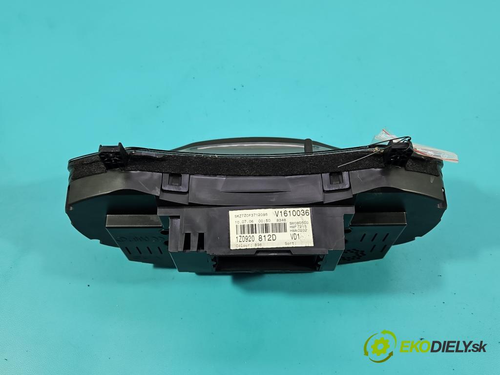 Skoda Octavia II 2004-2013 1.9 tdi 105 hp manual 77 kW 1896 cm3 5- Přístrojová deska 1Z0920812D (Přístrojová deska)