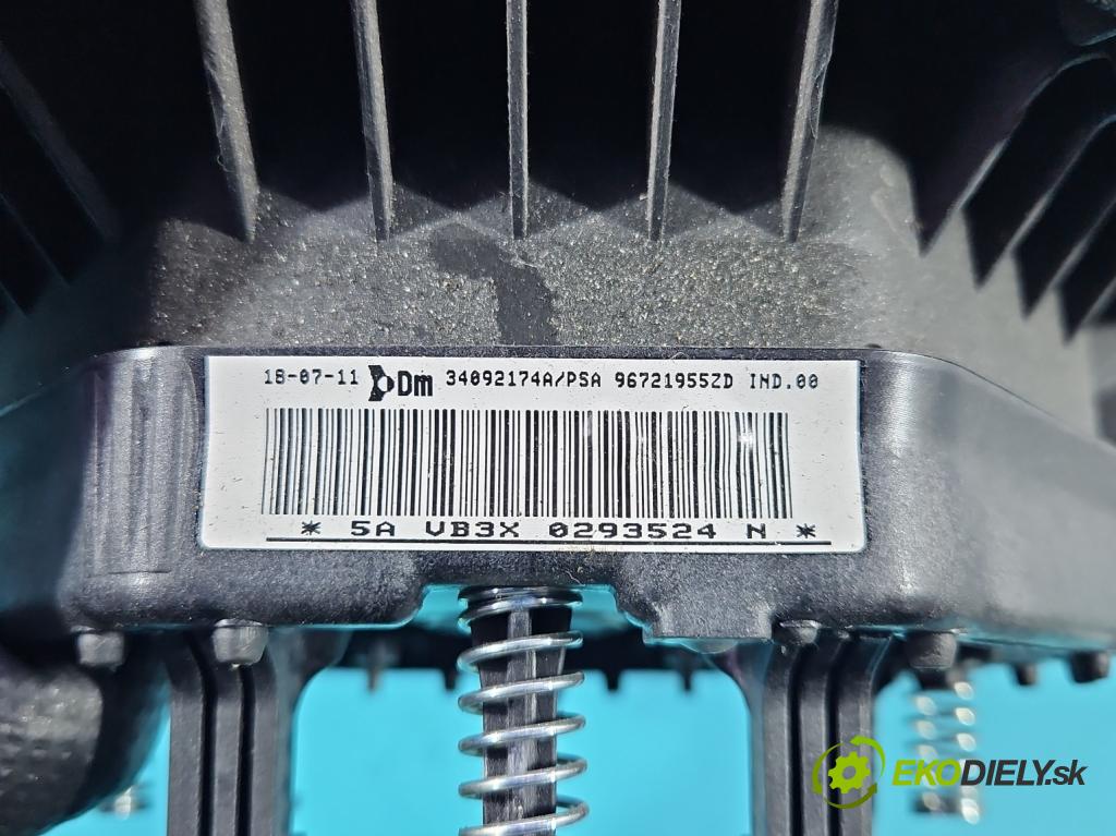 Citroen Berlingo II 2008-2018 1.6 hdi 90 HP manual 66.2 kW 1560 cm3 5- airbag vzduch: Řidiči: 96721955ZD (Airbag)