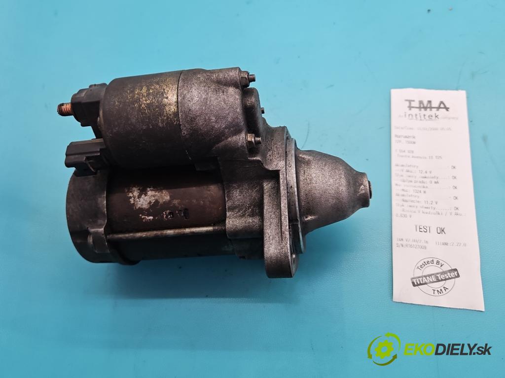 Toyota Avensis II T25 2003-2008 1.8 vvti 129 HP manual 95 kW 1794 cm3 4- štartér  (Štartér)