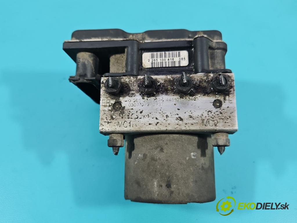 Toyota Avensis II T25 2003-2008 1.8 vvti 129 HP manual 95 kW 1794 cm3 4- čerpadlo abs 0265231327 (Pumpa ABS)