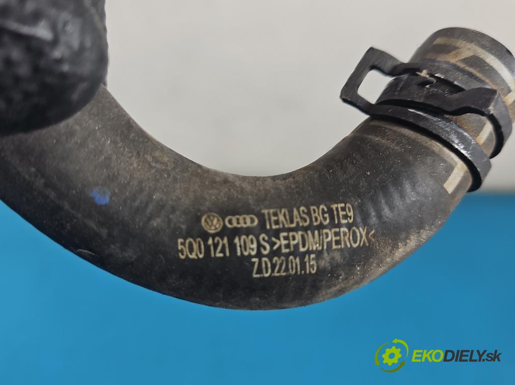 Vw Tiguan II 2016-2024 1.5 TSI 150 HP automatic 110 kW 1498 cm3 5- rúrka systému chladenia 5Q0121109S