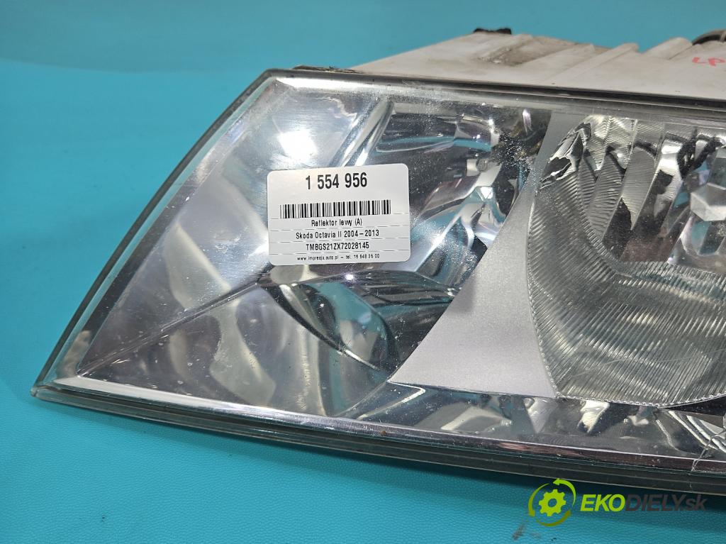 Skoda Octavia II 2004-2013 1.9 tdi 105 HP manual 77 kW 1896 cm3 5- Reflektor: ľavý 1Z1941017P (Kľučka dverí ostatné)