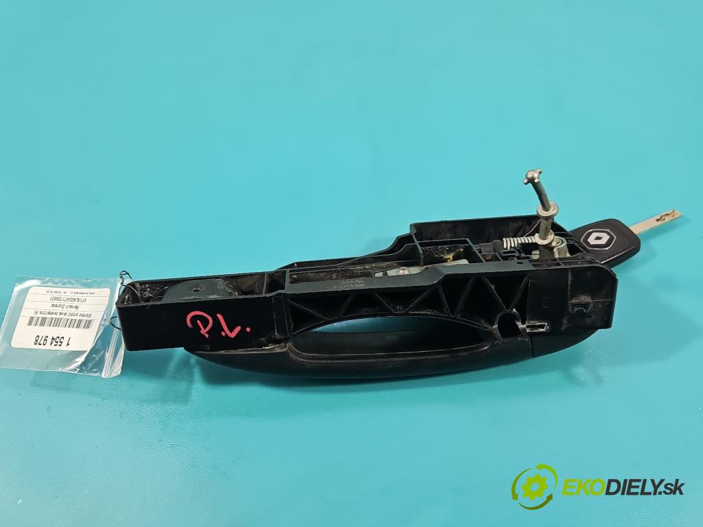 Renault Express 1.5 dci 95 HP manual 70 kW 1461 cm3 5- rukoväť predné ľavé mimo: 806079360R (Kľučka dverí vonkajšia predná ľavá)