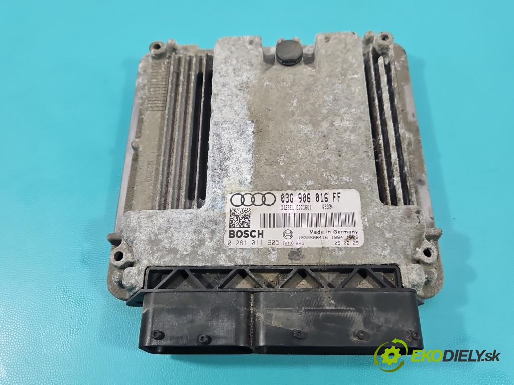 Audi A3 8P 2003-2012 2.0 tdi 140 HP manual 103 kW 1968 cm3 5- riadiaca jednotka motora 03G906016FF