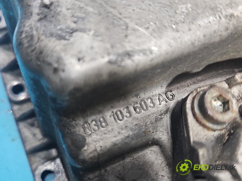 Audi A3 8P 2003-2012 2.0 tdi 140 HP manual 103 kW 1968 cm3 5- vaňa olejová 038103603AG (Olejová vaňa)
