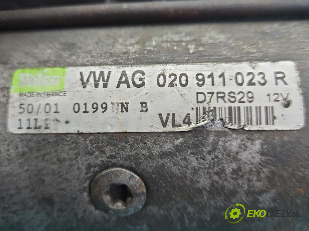 Vw Golf IV 1997-2003 1.9 sdi 68 HP manual 50 kW 1896 cm3 5- štartér 020911023R (Štartér)