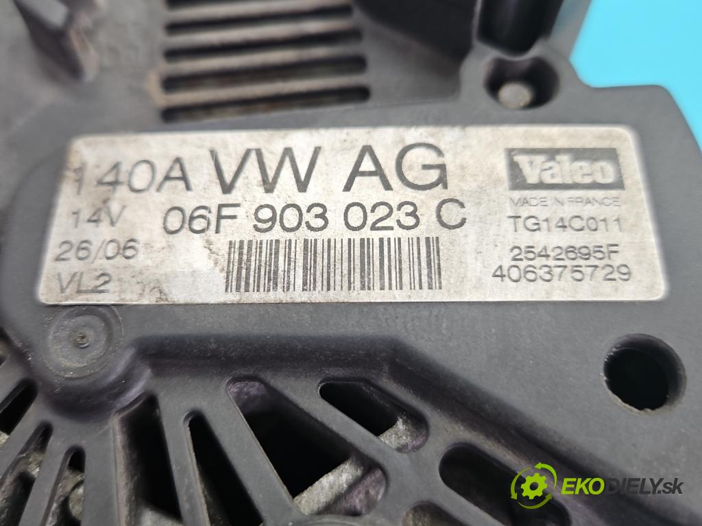 Skoda Octavia II 2004-2013 1.9 tdi 105 HP manual 77 kW 1896 cm3 5- Alternator 06F903023C (Alternátor)
