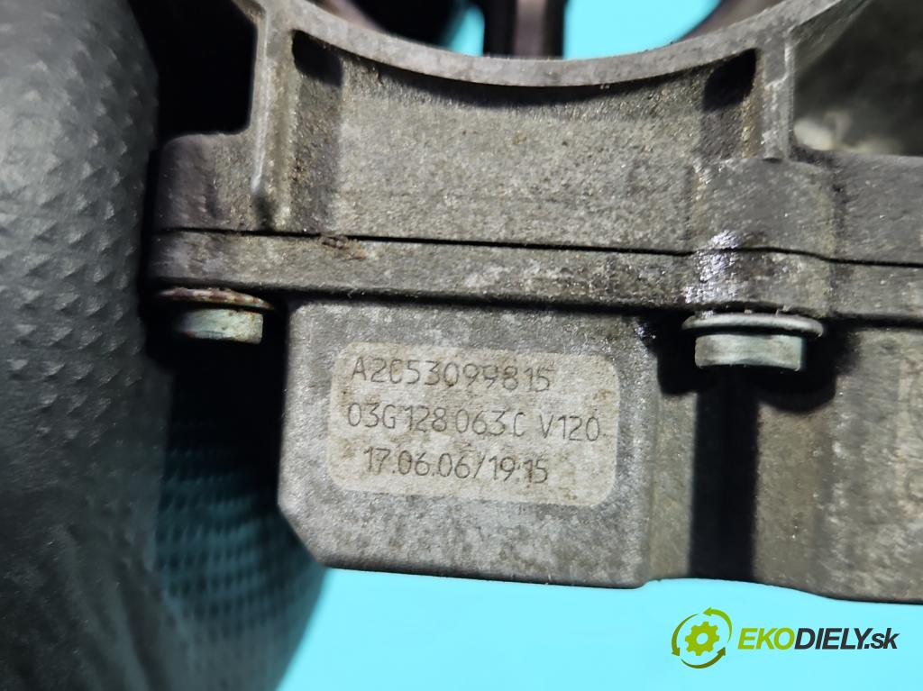Skoda Octavia II 2004-2013 1.9 tdi 105 HP manual 77 kW 1896 cm3 5- klapka 03G128063C (Škrtiaca klapka)