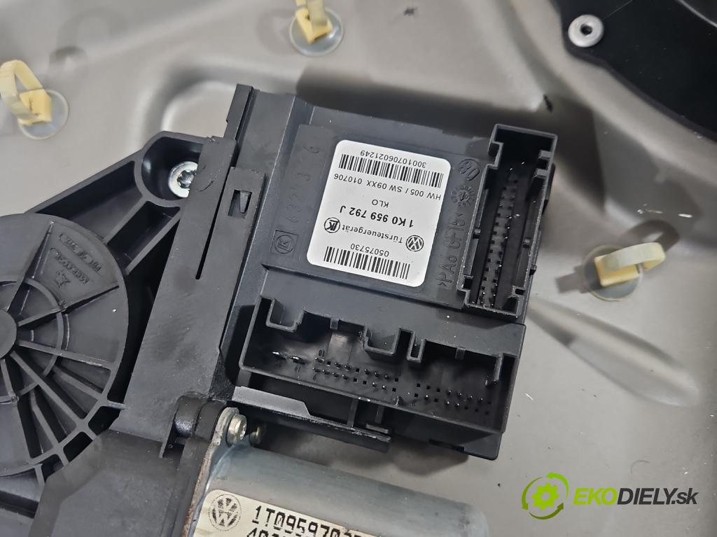 Skoda Octavia II 2004-2013 1.9 tdi 105 hp manual 77 kW 1896 cm3 5- mechanismus stahování přední pravý 1Z1837656G