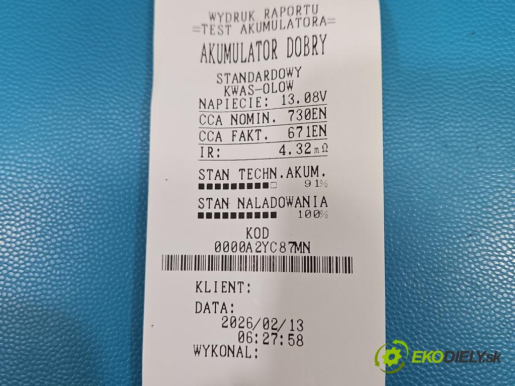 Citroen Berlingo II 2008-2018 1.6 hdi 90 HP manual 66.2 kW 1560 cm3 5- Akumulator automobilovy