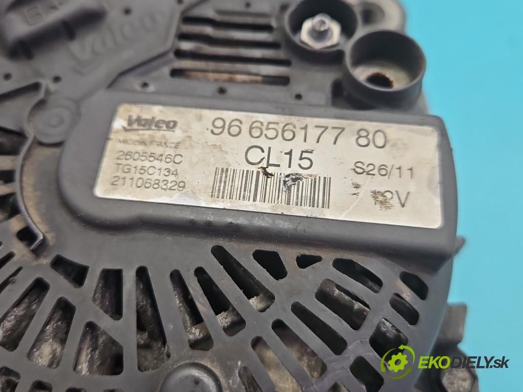 Citroen Berlingo II 2008-2018 1.6 hdi 90 HP manual 66.2 kW 1560 cm3 5- Alternator 9665617780 (Alternátor)