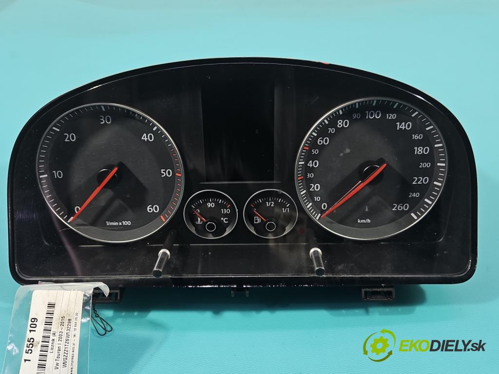 Vw Touran I 2003-2015 2.0 tdi 160 hp manual 118 kW 1968 cm3 5- Přístrojová deska 1T0920872F (Přístrojová deska)